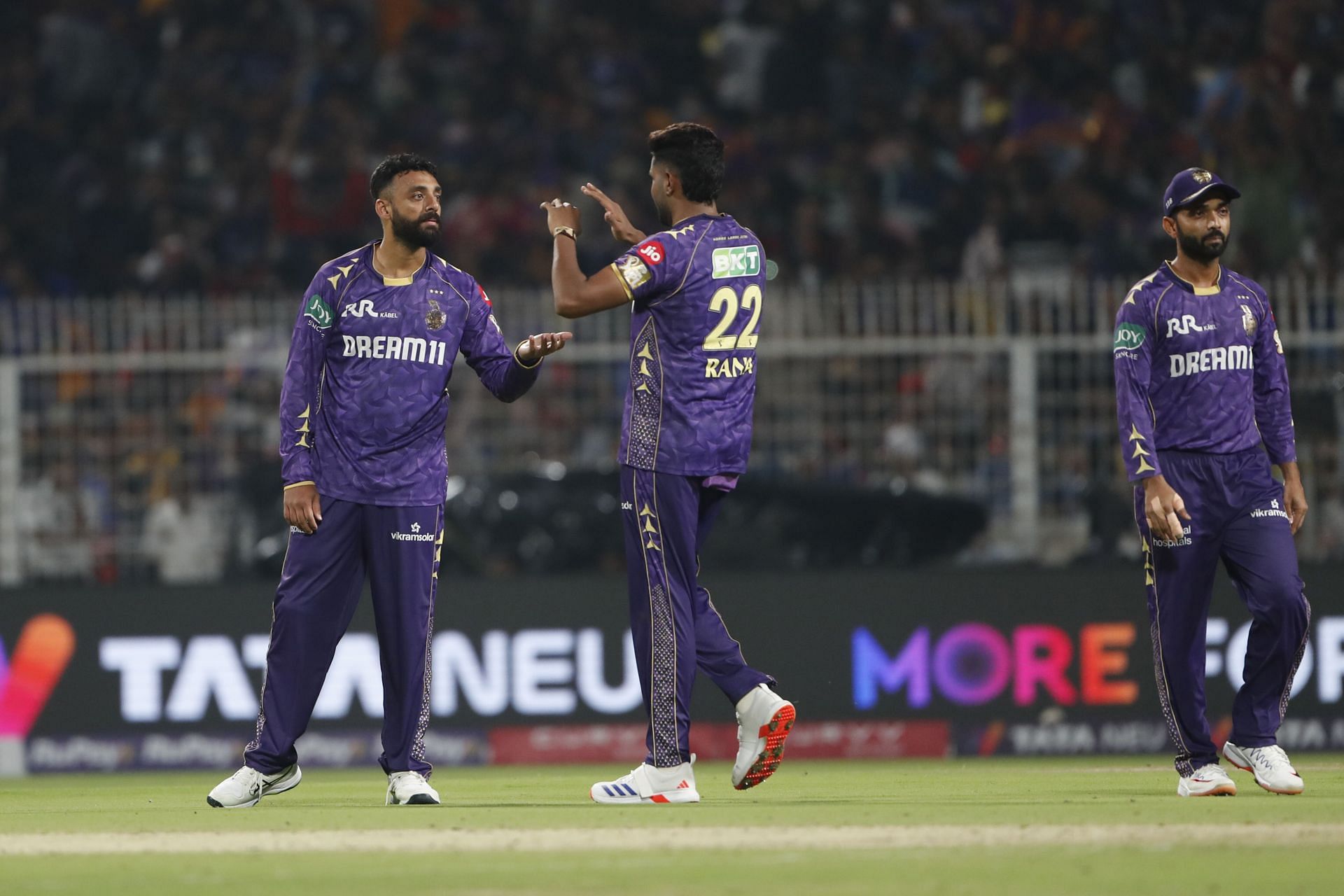 Varun Chakravarthy bowled an economical spell against the Rajasthan Royals, restricting them to a low total. Source: Getty